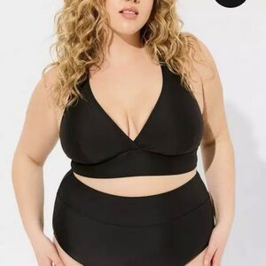 Black Plus Size Bikini Top